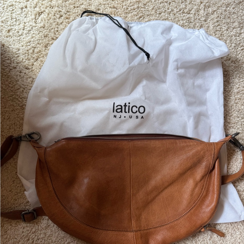 Latico Callie Tan Leather Crossbody Bag